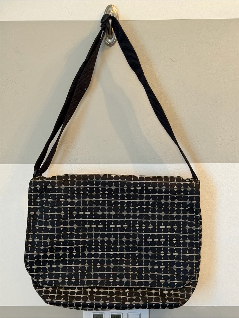 kate spade Black Ivory MD Baby Bag Dot Noel